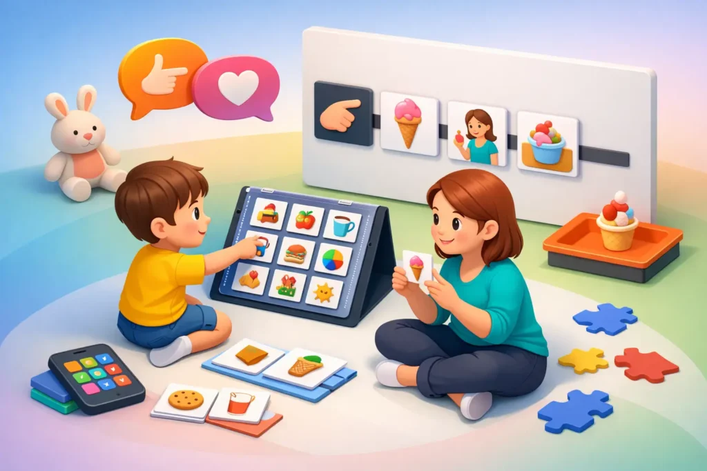 Sistema PECS para niños no verbales